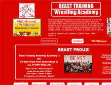 Tablet Screenshot of beasttrainingwrestlingclub.com